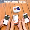 Kép 10/11 - Wi-Fi vezeték nélküli gondozó személyhívó hívógombokkal az idősek figyeléséhez APP távirányító - 1 vevő és 2 segélyhívó gomb
