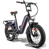 Kép 13/20 - FAFREES F20 Master elektromos kerékpár 20 * 4,0 hüvelykes zsíros gumiabroncsok 500 W hátsó hajtómotor 48 V 22,5 AH akkumulátor - Szürke