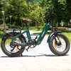 Kép 12/20 - FAFREES F20 Master elektromos kerékpár 20 * 4,0 hüvelykes zsíros gumiabroncsok 500 W hátsó hajtómotor 48 V 22,5 AH akkumulátor - Fekete
