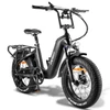 Kép 15/20 - FAFREES F20 Master elektromos kerékpár 20 * 4,0 hüvelykes zsíros gumiabroncsok 500 W hátsó hajtómotor 48 V 22,5 AH akkumulátor - Fekete