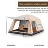 Kép 6/12 - Outdoor Travel Camping Sátor 8-12 fő részére, Vízálló sátor - Sötét zöld