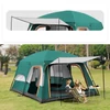 Kép 9/12 - Outdoor Travel Camping Sátor 8-12 fő részére, Vízálló sátor - Sötét zöld