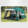 Kép 10/12 - Outdoor Travel Camping Sátor 8-12 fő részére, Vízálló sátor - Sötét zöld