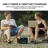 Kép 10/18 - DaranEner NEO300 PRO hordozható erőmű, 600 W 299 Wh tartalék lítium akkumulátoros napelemes generátor