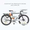 Kép 7/17 - ENGWE P275 Pro City elektromos kerékpár 27,5 hüvelykes küllős gumik 250W Bafang kefe nélküli középhajtású motor - Narancs