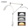 Kép 2/16 - Andoer HD-M3X asztali LED-es videolámpa, félhold alakú kitöltőlámpa - Fehér