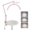 Kép 1/11 - Andoer HD-M3X asztali LED-es videolámpa, félhold alakú kitöltőlámpa - Pink