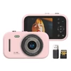 Kép 1/13 - H17 hordozható 1080p digitális fényképezőgép. Digitális Videokamera - Pink