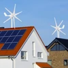Kép 2/9 - Szélturbina generátor készlet, 400 W 12 V, 6 lapátos hibrid töltésvezérlővel - Fehér