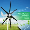 Kép 5/8 - Szélturbina generátor készlet, 400 W 12 V hibrid töltésvezérlővel 2,0 m/s indító szélsebesség - Kék, 6 lapáttal