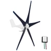 Kép 1/8 - Szélturbina generátor készlet, 400 W 12 V hibrid töltésvezérlővel 2,0 m/s indító szélsebesség - Kék, 5 lapáttal