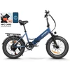 Kép 1/20 - SAMEBIKE LOTDM200-II E-bike 20 * 4,0 hüvelykes zsíros gumiabroncs, összecsukható elektromos kerékpár - Sötétkék