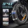 Kép 4/20 - SAMEBIKE LOTDM200-II E-bike 20 * 4,0 hüvelykes zsíros gumiabroncs, összecsukható elektromos kerékpár - Fehér