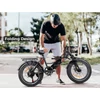 Kép 20/20 - SAMEBIKE LOTDM200-II E-bike 20 * 4,0 hüvelykes zsíros gumiabroncs, összecsukható elektromos kerékpár - Fehér