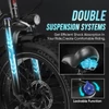 Kép 7/20 - SAMEBIKE LOTDM200-II E-bike 20 * 4,0 hüvelykes zsíros gumiabroncs, összecsukható elektromos kerékpár - Szürke