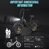 Kép 12/20 - SAMEBIKE LOTDM200-II E-bike 20 * 4,0 hüvelykes zsíros gumiabroncs, összecsukható elektromos kerékpár - Szürke