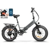 Kép 1/20 - SAMEBIKE LOTDM200-II E-bike 20 * 4,0 hüvelykes zsíros gumiabroncs, összecsukható elektromos kerékpár - Szürke