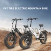 Kép 18/20 - SAMEBIKE LOTDM200-II E-bike 20 * 4,0 hüvelykes zsíros gumiabroncs, összecsukható elektromos kerékpár - Fekete