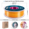 Kép 2/8 - Geeetech PLA filament, háromszínű selyem 3D nyomtatóhoz (1 kg) - piros+arany+lila