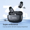 Kép 6/16 - BOYA mini One-Trigger-Two 2,4G vezeték nélküli mikrofonrendszer, telefonmikrofon, mini hajtókamikrofon - Fekete