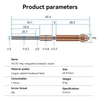 Kép 7/14 - 0,4 mm-es fúvóka, nagy átfolyású támogatás, nagy sebességű nyomtatás rézötvözetből és edzett acélból készült fúvóka (2 db)