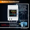 Kép 4/14 - 6 az 1-ben digitális, egyfázisú energiamérő teszter, Din-sínes váltóáramú monitor - D52-2066, AC 40V~300V