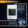 Kép 7/14 - 6 az 1-ben digitális, egyfázisú energiamérő teszter, Din-sínes váltóáramú monitor - D52-2066, AC 40V~300V