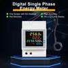 Kép 15/16 - 6 az 1-ben digitális, egyfázisú energiamérő teszter, Din-sínes váltóáramú monitor - D52-2065, AC 250V~450V
