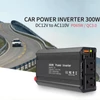 Kép 10/15 - 300 W-os inverteres 12 V DC – 110 V AC autóipari átalakító tápegység, QC3.0 - Fekete