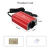 Kép 15/15 - 300 W-os inverteres 12 V DC – 110 V AC autóipari átalakító tápegység, QC3.0 - Piros