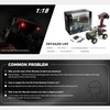 Kép 18/20 - WLtoys 184021 távirányítós autó, 1/18 2,4 GHz, 4WD katonai teherautó