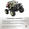 Kép 20/20 - WLtoys 184021 távirányítós autó, 1/18 2,4 GHz, 4WD katonai teherautó