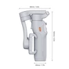 Kép 4/16 - hohem iSteady X3 SE hordozható 3 tengelyes okostelefonos karimbal stabilizátor, összecsukható telefon vlog gimbal stabilizátor - Szürke