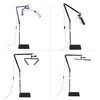 Kép 3/20 - Andoer HD-M18X 36W padló LED videolámpa, összecsukható LED töltőlámpa, Szépség állóhold lámpa - Fekete