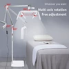 Kép 5/19 - Andoer HD-M18X 36W padló LED videolámpa, összecsukható LED töltőlámpa, Szépség állóhold lámpa - Fehér