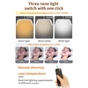 Kép 10/19 - Andoer HD-M18X 36W padló LED videolámpa, összecsukható LED töltőlámpa, Szépség állóhold lámpa - Fehér