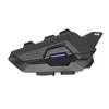 Kép 1/15 - Hysnox H9 motoros sisak, 1000 méteres intercom hatótáv, BT5.1 kihangosító interfon - Fekete, 1 db