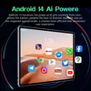 Kép 14/16 - Android 14 táblagép, 10,1 hüvelykes nagy tisztaságú képernyő, nyolcmagos processzor, kettős kamera 8 GB+256 GB - Szürke