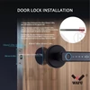 Kép 9/20 - Wafu Smart Lock kulcs nélküli bejárati ajtózár BLE átjáróval, kilincs jelszavas ajtózár