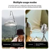 Kép 11/11 - Többfunkciós állványos ventilátor, hordozható kemping világítási ventilátor