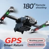 Kép 10/20 - S188 GPS távirányítós Quadcopter kettős kamerával, 8K / 180° ESC fel/le/lapos kamera - Fekete, 1 akkumulátor