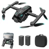 Kép 2/20 - S188 GPS távirányítós Quadcopter kettős kamerával, 8K / 180° ESC fel/le/lapos kamera - Fekete, 2 akkumulátor
