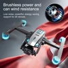 Kép 5/20 - S188 GPS távirányítós Quadcopter kettős kamerával, 8K / 180° ESC fel/le/lapos kamera - Fekete, 2 akkumulátor