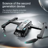 Kép 18/20 - S188 GPS távirányítós Quadcopter kettős kamerával, 8K / 180° ESC fel/le/lapos kamera - Fekete, 2 akkumulátor