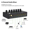 Kép 9/13 - MAX600-PRO 6 csatornás mini audio keverő