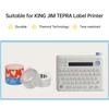 Kép 12/12 - Termikus címke Skicker címkeszalag kompatibilis a King Jim TEPRA LR5C címkézővel (1 tekercs)  - Kék