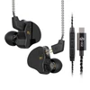 Kép 3/16 - CCZ Melody In-Ear Monitor fülhallgató, zajszűrés, színpadi dinamikus fejhallgató - Fekete, D típus