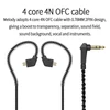 Kép 6/16 - CCZ Melody In-Ear Monitor fülhallgató, zajszűrés, színpadi dinamikus fejhallgató - Fekete, D típus