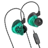 Kép 1/13 - CCZ Melody In-Ear Monitor fülhallgató, zajszűrés, színpadi dinamikus fejhallgató - Zöld, B típus