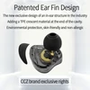 Kép 7/14 - CCZ Melody In-Ear Monitor fülhallgató, zajszűrés, színpadi dinamikus fejhallgató - Átlátszó, B típus